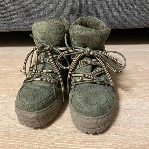 Free People green booties - Picture 3 of 11